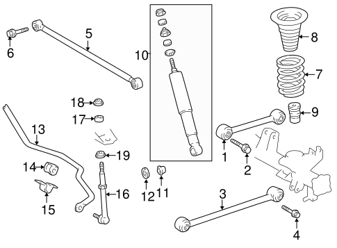 REAR SUSPENSION/REAR SUSPENSION for 1999 Toyota 4Runner #1