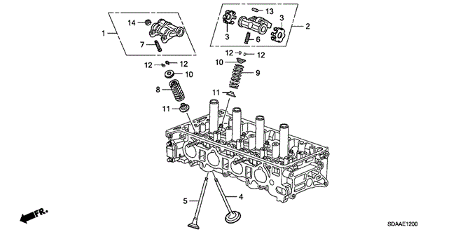 Engine/Valve - Rocker Arm (L4) for 2007 Honda ACCORD SEDAN #1