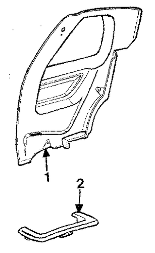 Grand Am INTERIOR TRIM - QUARTER PANELS