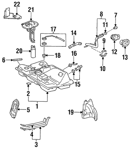 FUEL SYSTEM/FUEL SYSTEM COMPONENTS for 1996 Toyota Celica #1
