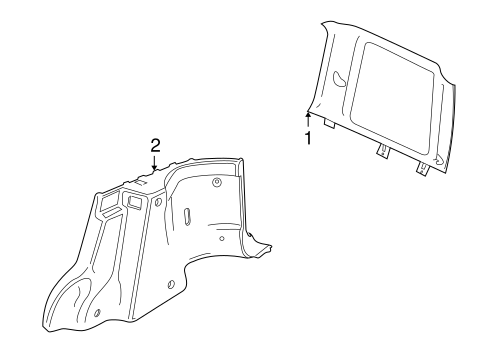 Freelander INTERIOR TRIM - QUARTER PANELS