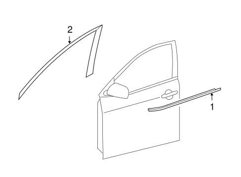 BODY/EXTERIOR TRIM - FRONT DOOR for 2011 Toyota Matrix #1