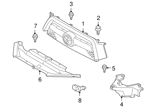 BODY/GRILLE & COMPONENTS for 2013 Toyota 4Runner #1