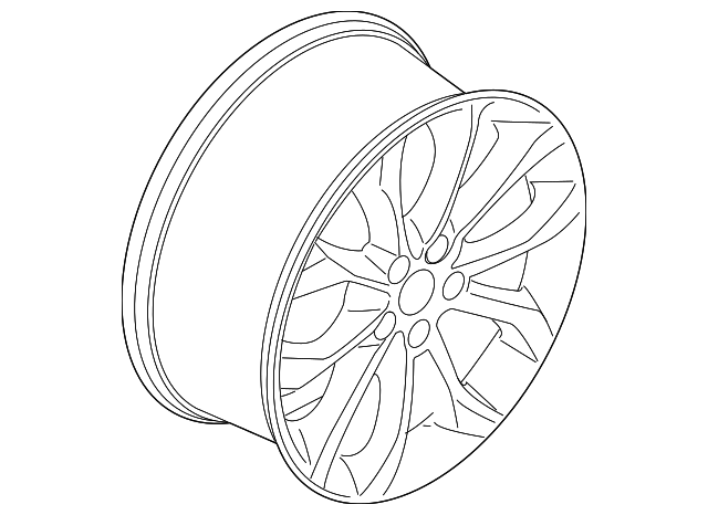 EJ7Z-1007-F Деталь WHEEL, ALLOY