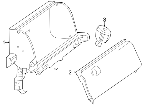 Glove Box for 2014 Smart Fortwo #0