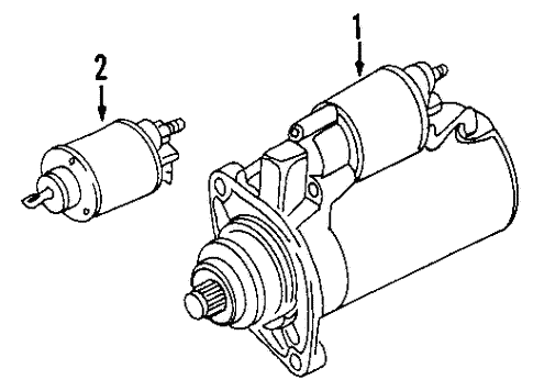 Starter for 2016 Volkswagen Eos #1