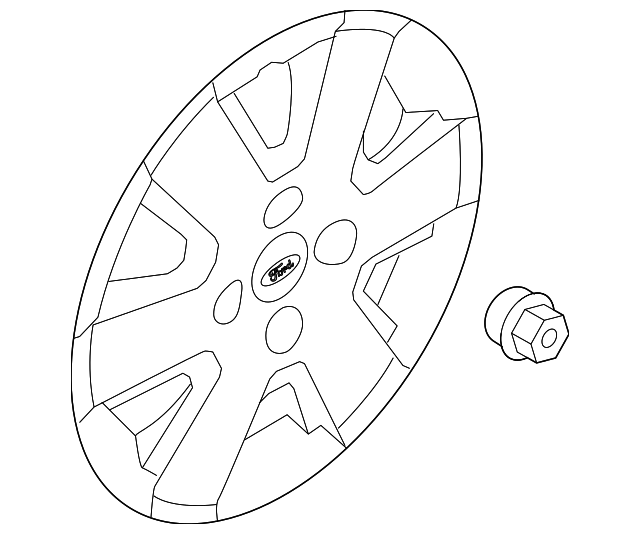 8S4Z-1130-C WHEEL COVER