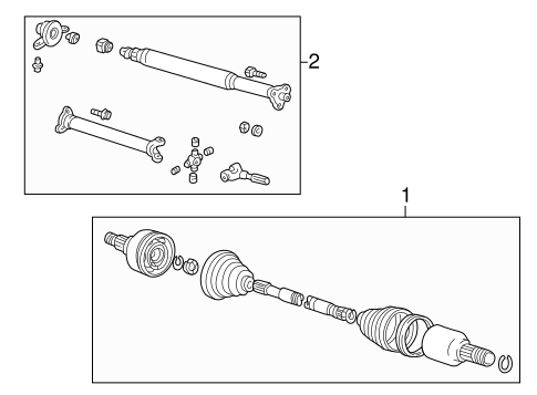 Rear Suspension/Axle Components for 2007 Ford Five Hundred #1