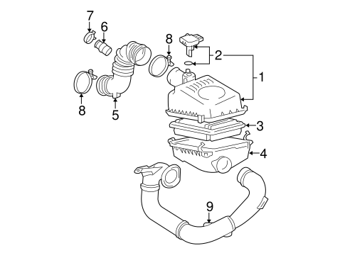 ENGINE/AIR INTAKE for 2007 Toyota Corolla #1