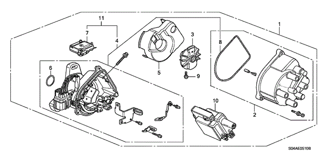 ENGINE/DISTRIBUTOR (TEC - WEASTEC) for 1999 Honda CIVIC SEDAN #1