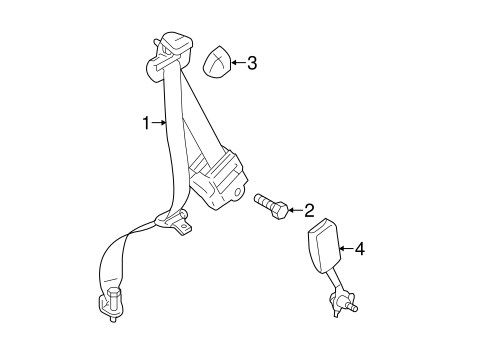 Second Row Seat Belts for 2013 Mazda 5 #0