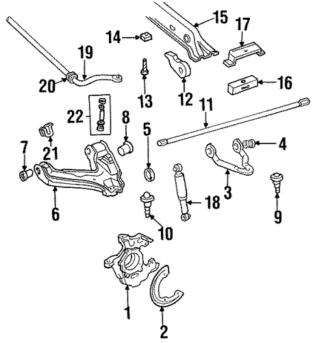 C1500 Pickup STABILIZER BAR & COMPONENTS