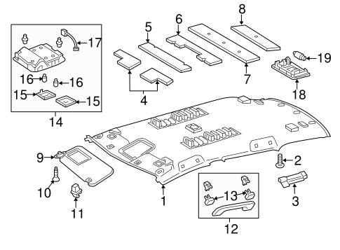 BODY/INTERIOR TRIM - ROOF for 2016 Scion iM #1