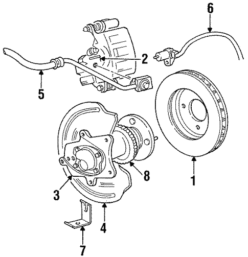 Brakes/Rear Brakes for 1996 Ford Mustang #1