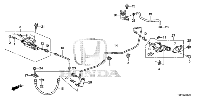 CHASSIS/CLUTCH MASTER CYLINDER (L4) for 2010 Honda ACCORD COUPE #1