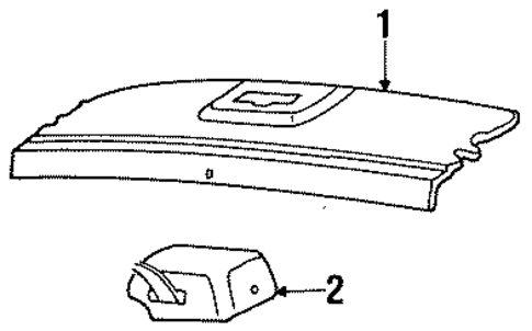 Thunderbird INTERIOR TRIM - REAR BODY