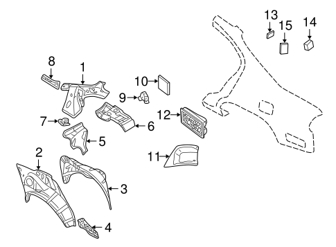 Inner Structure for 2003 Infiniti I35 #0