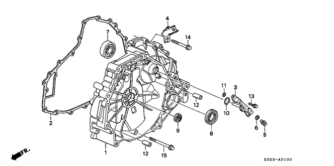 Transmission - Automatic/AT Flywheel Housing for 2000 Honda CIVIC COUPE #1