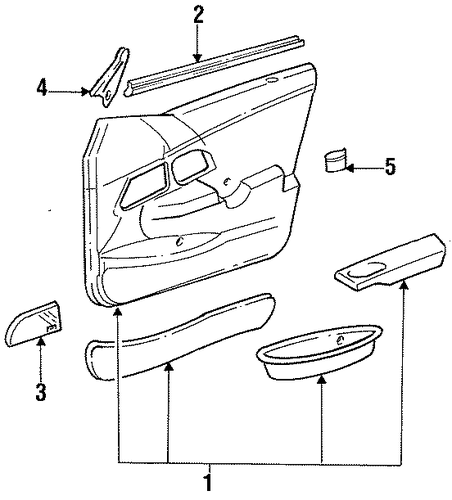 Taurus INTERIOR TRIM - FRONT DOOR