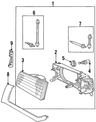 940 HEADLAMP COMPONENTS 2