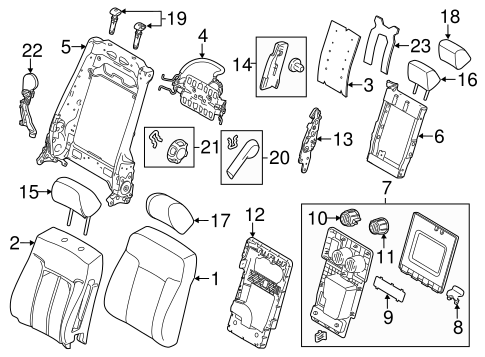 Body/Front Seat Components for 2016 Ford F-350 Super Duty #1