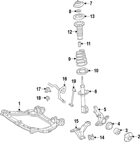 FRONT SUSPENSION/FRONT SUSPENSION for 2014 Toyota Avalon #1