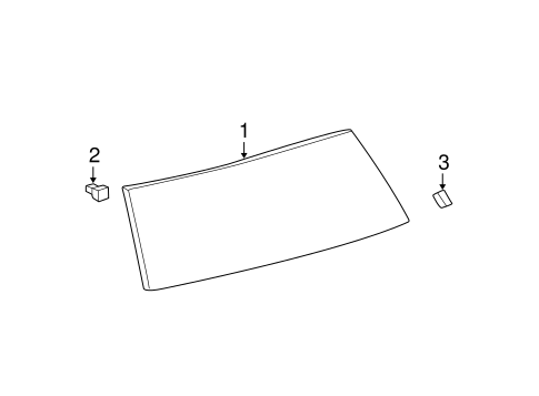 BODY/GLASS & HARDWARE - BACK for 2005 Toyota RAV4 #1