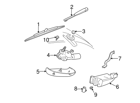 Wipers for 2004 Ford Taurus #1
