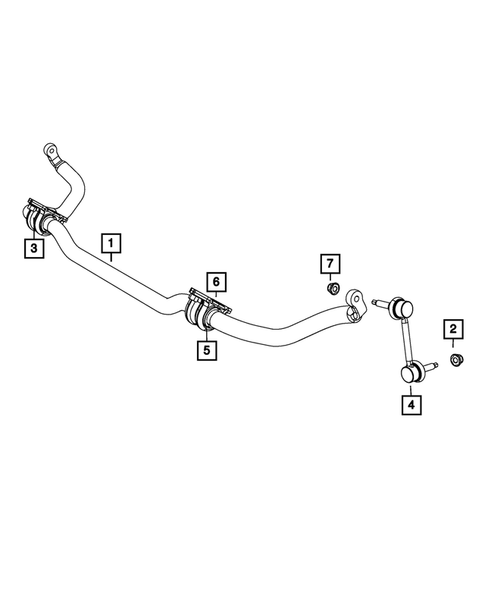 Front Stabilizer Bar for 2012 Jeep Grand Cherokee #0