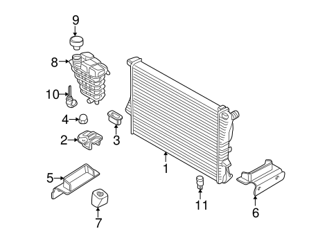Radiator & Components for 2001 BMW Z8 #0