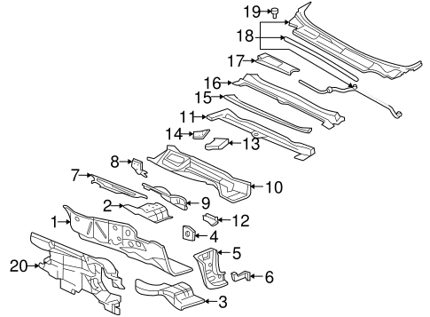 Body/Cowl for 2005 Buick LeSabre #1