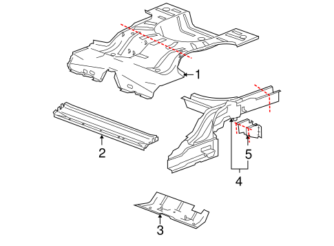 G6 REAR FLOOR & RAILS