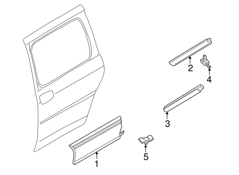 Trans Sport EXTERIOR TRIM - SIDE DOOR