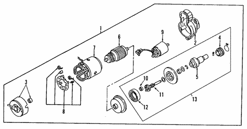 Starter for 2004 Nissan Murano #1