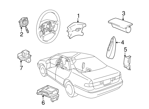 ELECTRICAL/AIR BAG COMPONENTS for 2000 Toyota Camry #2