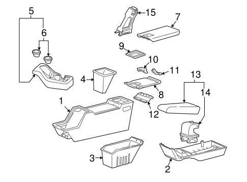 Body/Console for 2002 Ford Ranger #2