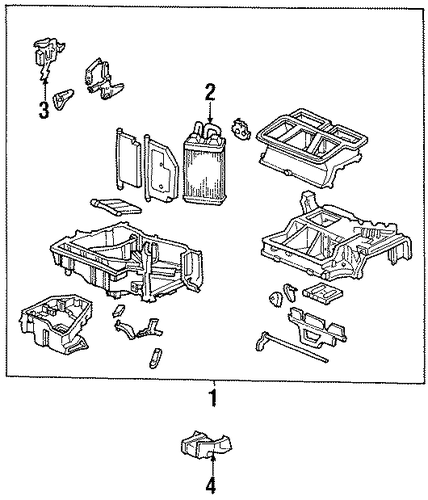 OEM Honda 79110-SX0-A01 - Heater Core OEM Honda 79110-SX0-A01 - Heater Core