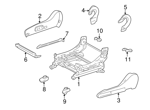 BODY/TRACKS & COMPONENTS for 1999 Toyota Land Cruiser #3