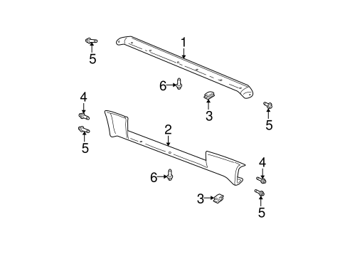Exterior Trim - Pillars for 2004 Pontiac Grand Am #0