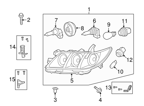 ELECTRICAL/BULBS - CHASSIS for 2009 Toyota Camry #2