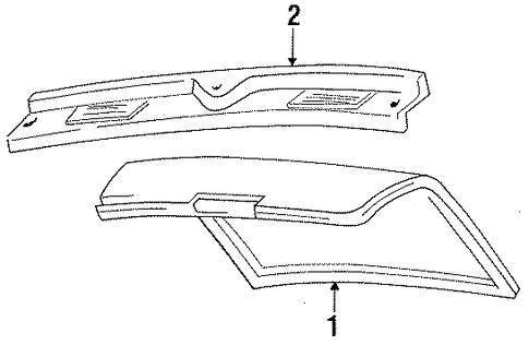 New Yorker INTERIOR TRIM - REAR BODY