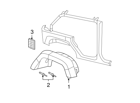 Wrangler EXTERIOR TRIM - QUARTER PANEL