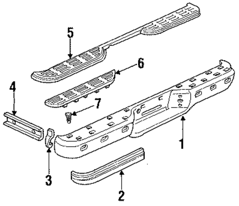 Sonoma BUMPER ASSEMBLY - REAR