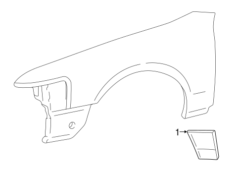Town Car EXTERIOR TRIM - FENDER
