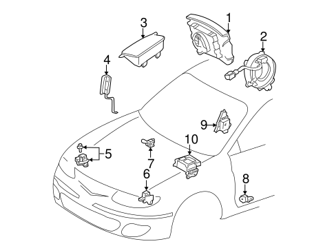 ELECTRICAL/AIR BAG COMPONENTS for 2001 Toyota Solara #1