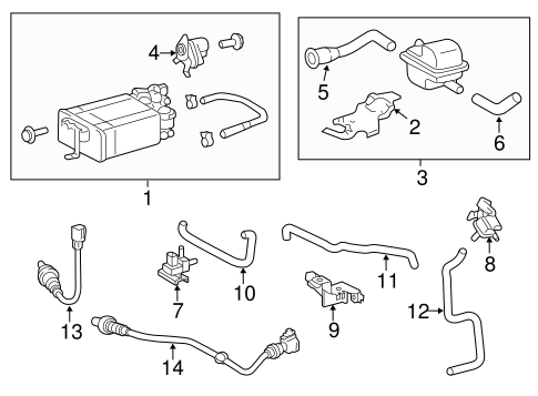 EMISSION SYSTEM/EMISSION COMPONENTS for 2011 Toyota Highlander #1