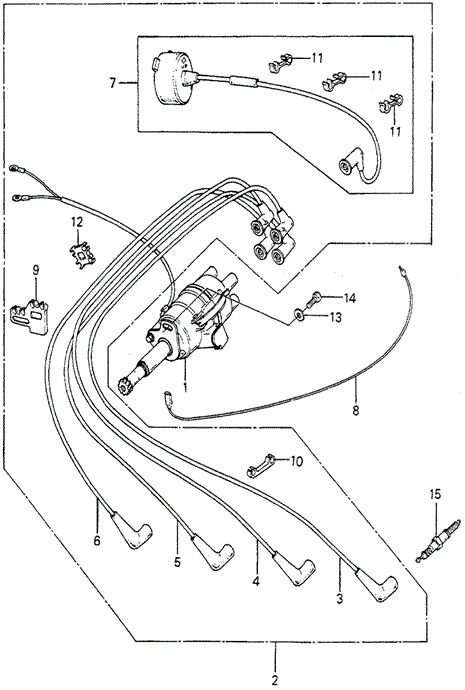 ENGINE/DISTRIBUTOR - SPARK PLUG (2) for 1980 Honda ACCORD HATCHBACK #1