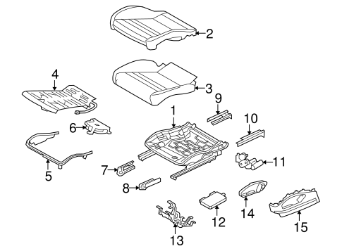 Panamera FRONT SEAT COMPONENTS