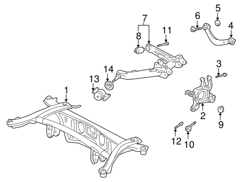 REAR SUSPENSION/REAR SUSPENSION for 2004 Toyota Matrix #2