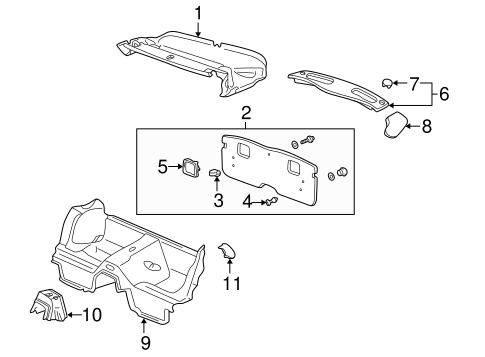 911 INTERIOR TRIM - REAR BODY 3